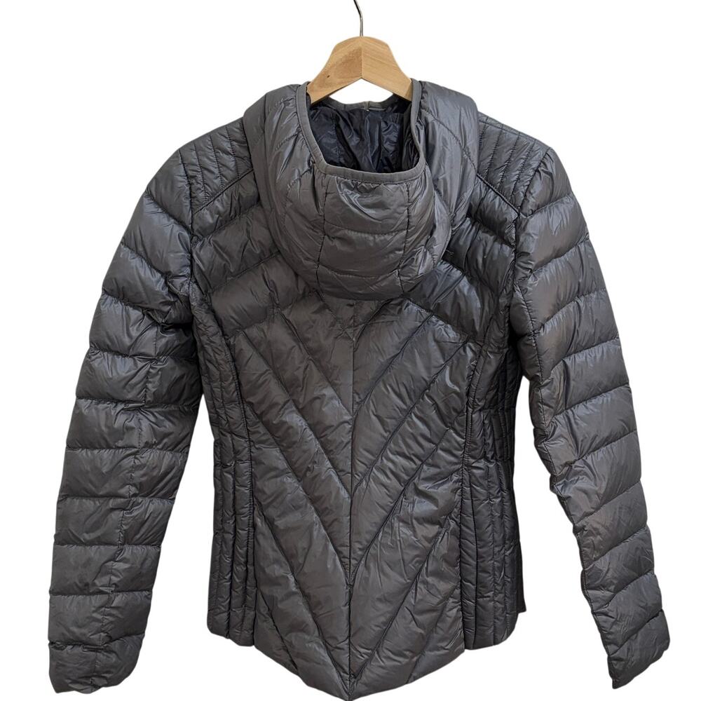 BCBGeneration Puffer Jacket Womens Small Gray Ult… - image 2